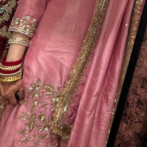 Baby Pink Silk Lengha for sale - Picture 5 of 7